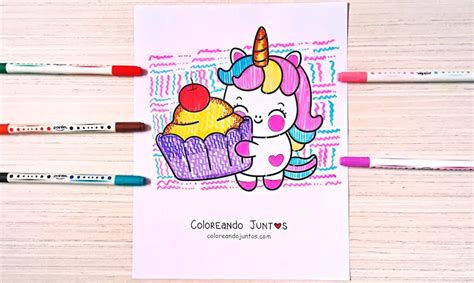 Descubrir Imagen Como Dibujar Un Pastel De Unicornio Kawaii