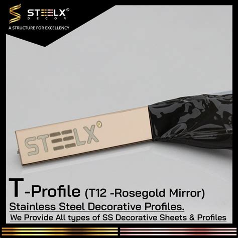 Ss Grade Stainless Steel Rose Gold T Patti Profiles At Rs Piece