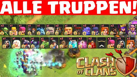 ALLE TRUPPEN CLASH OF CLANS Let S Play CoC Deutsch German HD