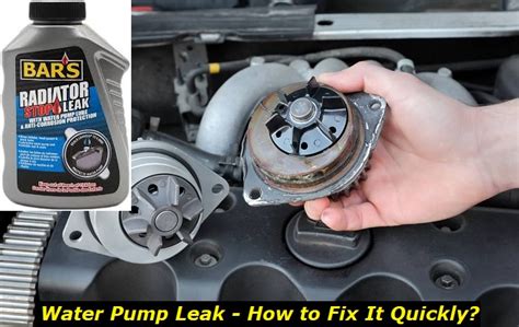 Water Pump Leak Temporary Fix: Just to Let You Drive to the Repair Shop