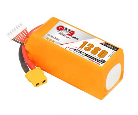 GAONENG GNB 6S 22 2V 1380mAh 95C XT60 LiPo Battery Drones De Carreras