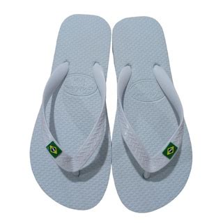 Chinelo Havaianas Similar Branco Total Bandeira Do Brasil