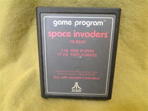 Vintage 1980 Atari 2600 Space Invaders Cx 2632 Tested Ebay