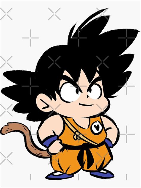 Chibi Goku Sticker For Sale By Thebirdy74 Redbubble