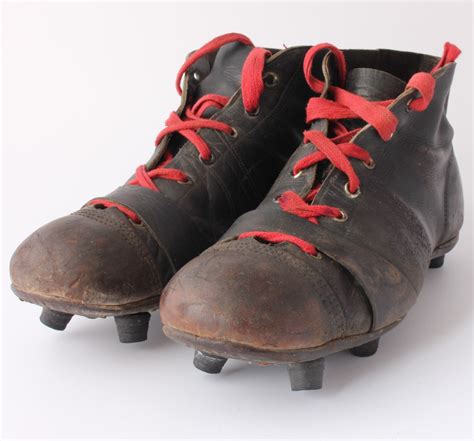 1950s Nailed Studs Leather Football Boots Old Soccer Cleats