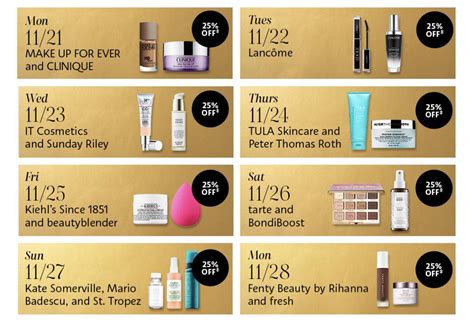 Sephora Black Friday Week Daily Deals Preview Rsephora