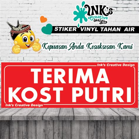 Jual Stiker Bagi Penguni Kost Tata Tertib Penghuni Kost Tata Tertib