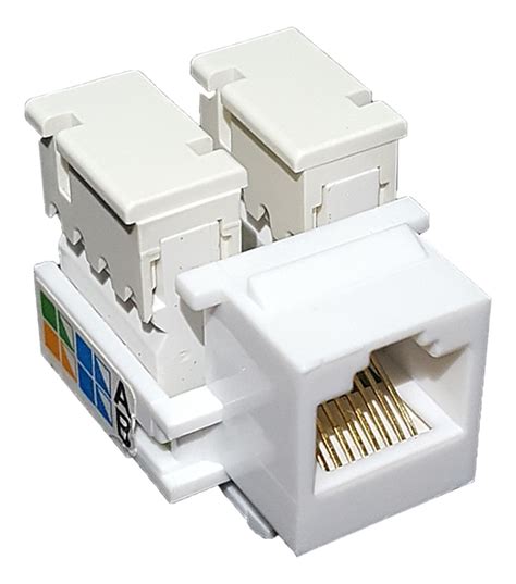 Conector Rede Femea Rj Keystone Cat E Branco Tomada Mercado Livre