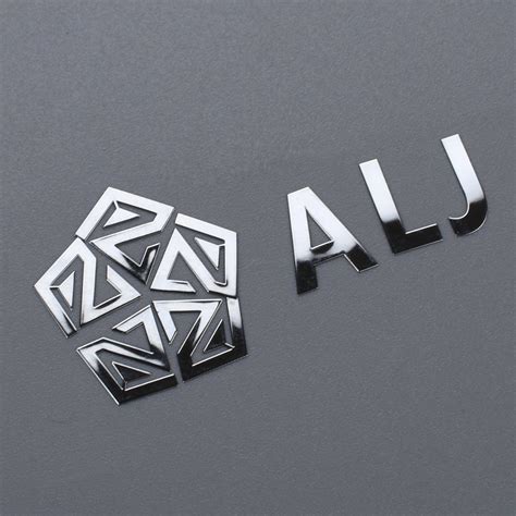 Custom Electroplating Nickel Logo Sticker China Nickel Logo Sticker