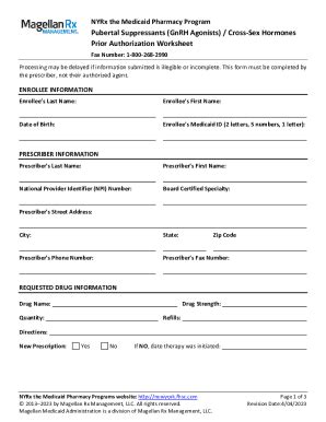 Fillable Online Prior Authorization Forms Worksheets References Fax