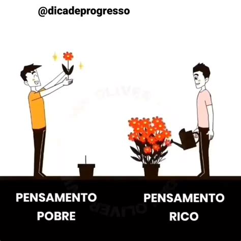 COMO TER UM PENSAMENTO DE RICO E POBRE DICADEPROGRESSO MOTIVAÇÃO