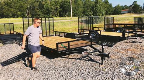 Side Ramps Installation For Carry On 7x12 Gwrs Utility Trailer Youtube