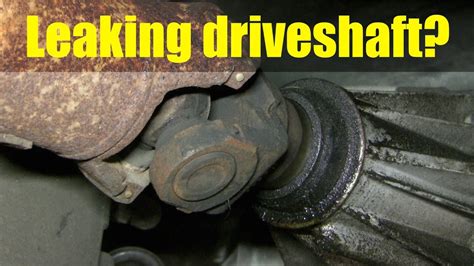 Leaking Transmission Fluid From Drive Shaft