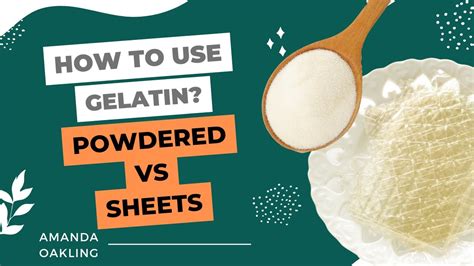 How To Use Gelatin Powdered Vs Sheets YouTube