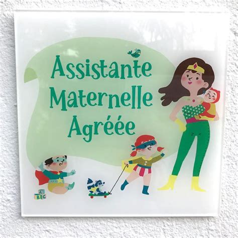 Plaque Originale Pour Assistante Maternelle Agr E