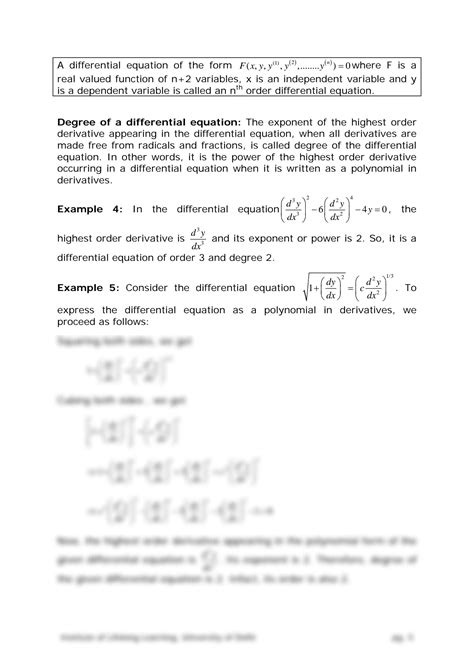 Solution First Order Differential Equation Studypool