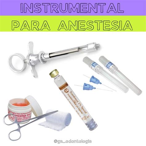 Instrumental B Sico Para Anestesia Dental Ga Odontologia Udocz