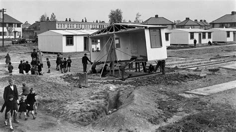 Prefab Housing Estate Post Wwii Built Prefab