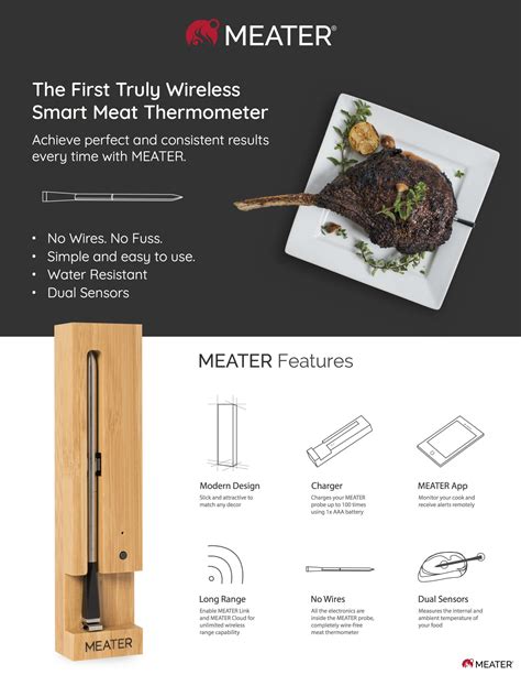 Meater Plus Smart Thermometer WiFi Bluetooth BBQ Specialists