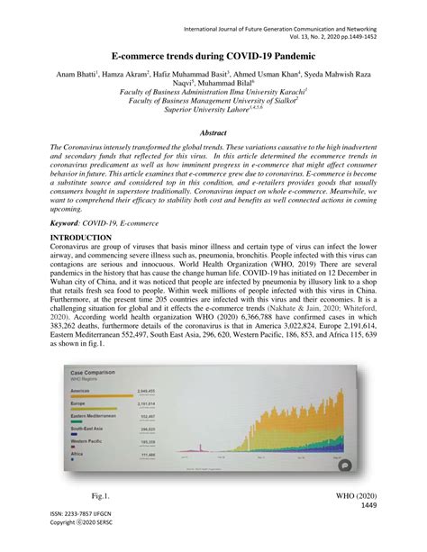 (PDF) E-commerce trends during COVID-19 Pandemic