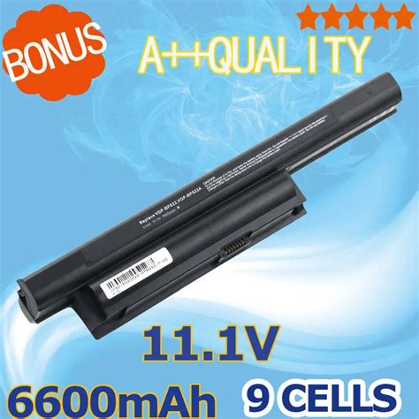 V Mah Laptop Battery For Sony Vgp Bps Vgp Bps A For Vaio Vpc