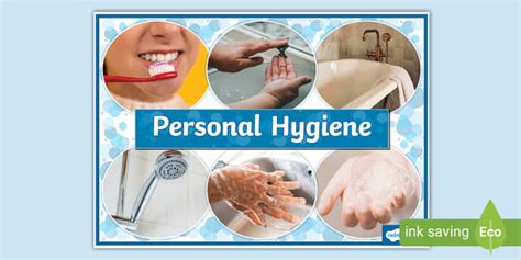 Personal Hygiene Photo Display Poster Teacher Made