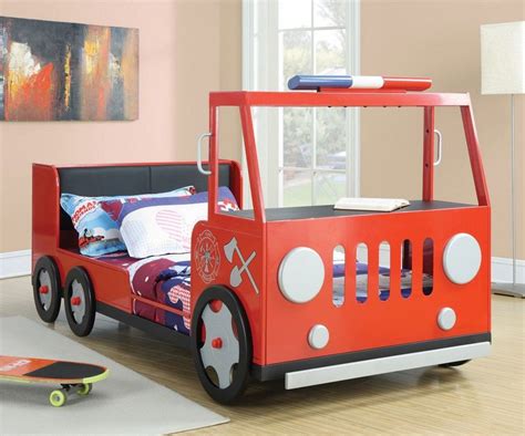 20 Awesome Fire Truck Bed Ideas The Urban Interior Firetruck Bed