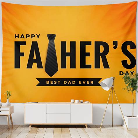 Happy Fathers Day Kingque Backdrop Decorations Washable And Reusable