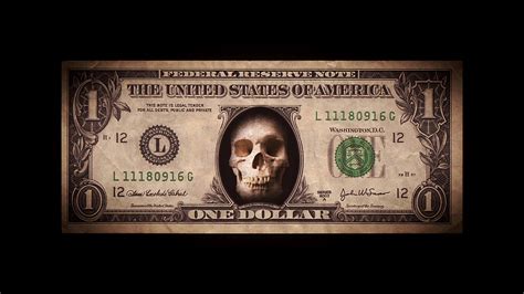US Dollar Bill With Skullhead Inside And Glitch Effect 1792066 Stock