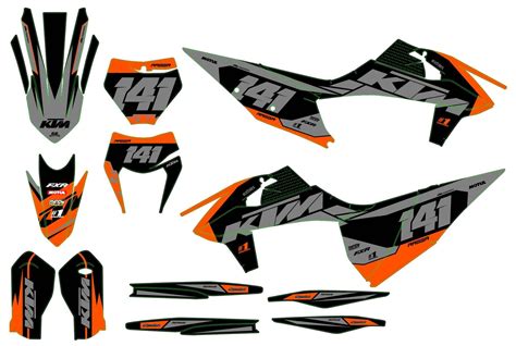 Kit déco KTM EXC EXC F 2020 2023 Army 3 Boutique Kit Déco Moto