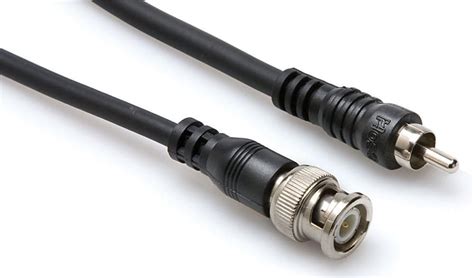 Amazon Hosa Bnr Ohm Coax Cable Bnc To Rca Ft Electronics