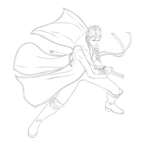 Vergil Mvc 3 Lineart By Lordbalda On Deviantart