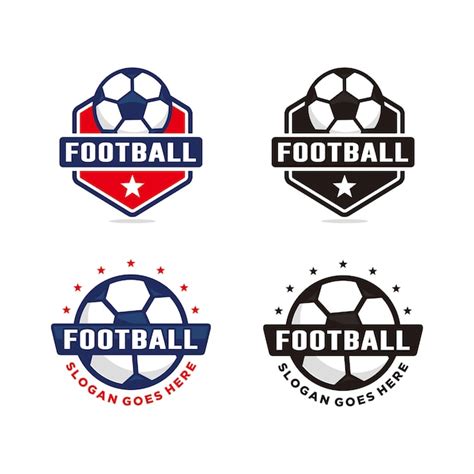 Premium Vector Set Of Soccer Football Logo Template