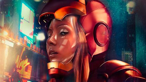 Download Genderbend Comic Iron Man Hd Wallpaper By Andrew Gray