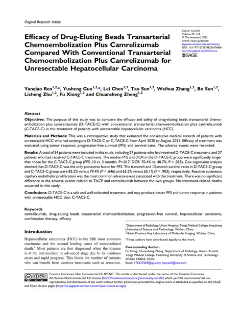 Pdf Efficacy Of Drug Eluting Beads Transarterial Chemoembolization