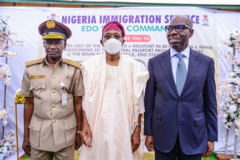 Obaseki Fg Launch Passport Production Centre Enhanced E Passport In