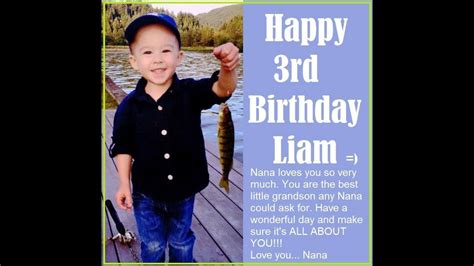 Happy Birthday Liam Youtube