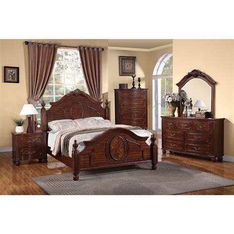 5 Piece Cherry Wood Bedroom Set | Noconexpress