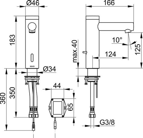 Infrared Tap Keuco Ixmo Pure Single Lever Superbath