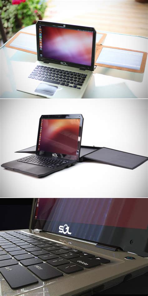 Sol Is World S First Solar Powered Laptop Can Run For 10 Hours On A