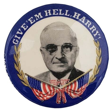 Give Em Hell Harry Democratic National Committee Button