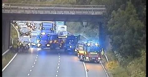 M4 Traffic Updates All Three Lanes Blocked After Multi Vehicle Crash