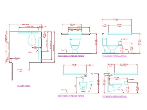 Detalles De Ba O Accesible En Autocad Cad Kb Bibliocad