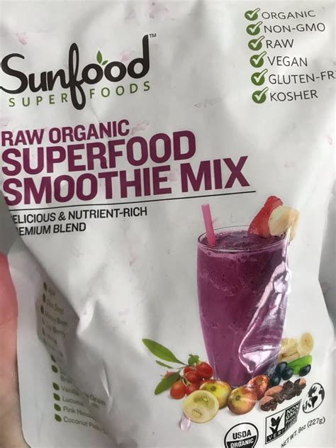 Sunfood Superfoods Raw Organic Superfood Smoothie Mix Review Abillion