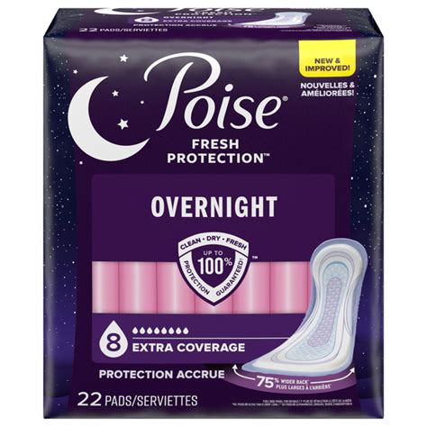 Save On Poise Fresh Protection Incontinence Pads Overnight Extra