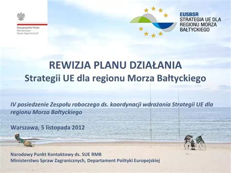 PPT REWIZJA PLANU DZIAŁANIA Strategii UE dla regionu Morza