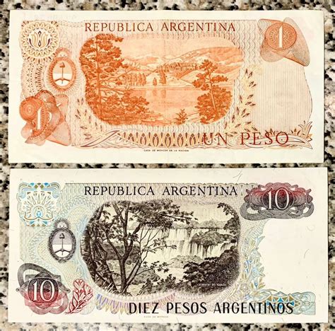 1 Peso 1974 Und 10 Pesos 1984 Argentinien Unc Kaufen Auf Ricardo