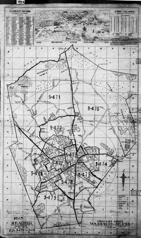 1940 Census Maps Middlesex Co Ma