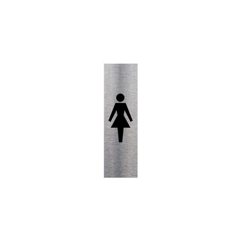 Pictogramme Toilettes Femmes Q0131 Signalisation Porte 50 X 170 Mm Autocollant Souple Ou