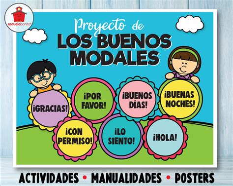 Proyecto Sobre Los Buenos Modales Good Manners Unit In Spanish Etsy